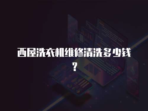 西屋洗衣機維修清洗多少錢？