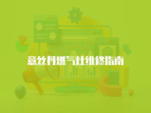 意絲丹燃?xì)庠罹S修指南
