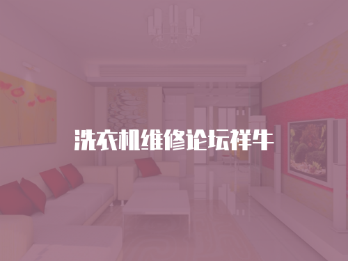 洗衣機維修論壇祥牛