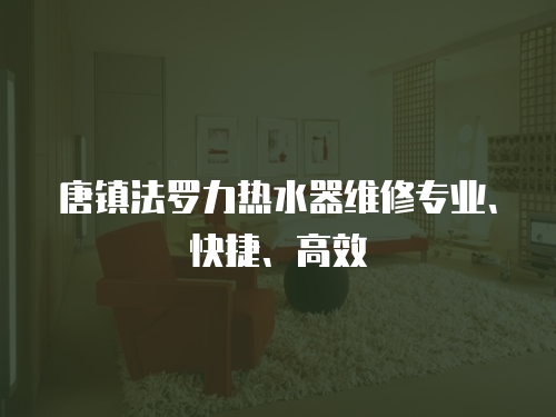 唐鎮法羅力熱水器維修專業、快捷、高效