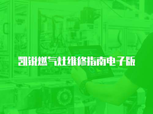 凱銳燃氣灶維修指南電子版