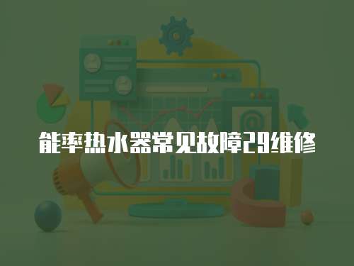 能率熱水器常見故障29維修