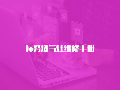 標努燃氣灶維修手冊