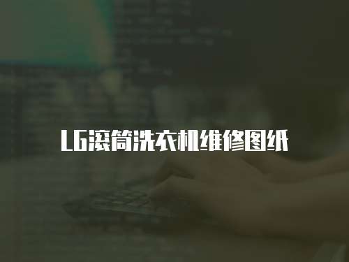 LG滾筒洗衣機維修圖紙
