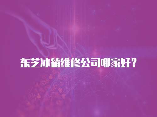 東芝冰箱維修公司哪家好？