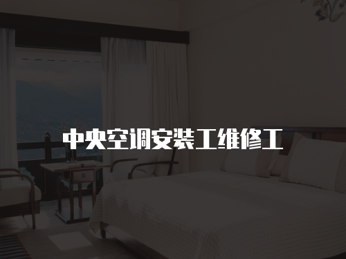 中央空調(diào)安裝工維修工