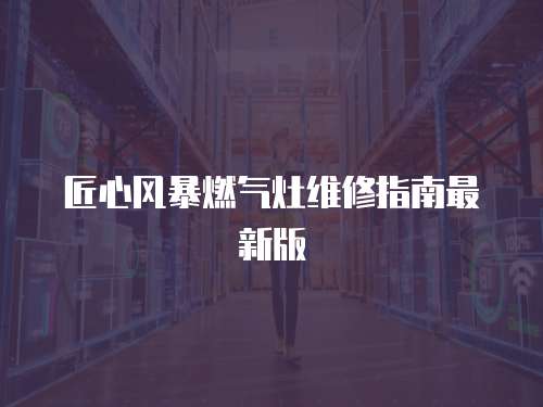 匠心風(fēng)暴燃?xì)庠罹S修指南最新版