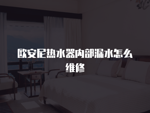 歐安尼熱水器內(nèi)部漏水怎么維修