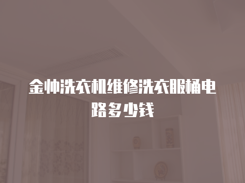 金帥洗衣機(jī)維修洗衣服桶電路多少錢