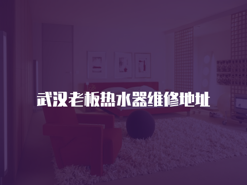武漢老板熱水器維修地址