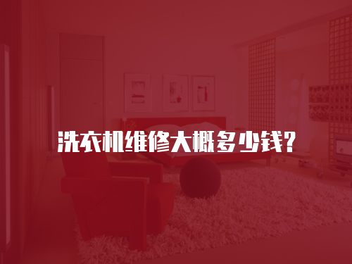 洗衣機維修大概多少錢？