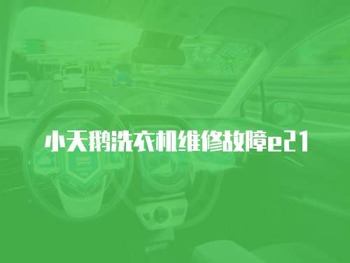小天鵝洗衣機維修故障e21