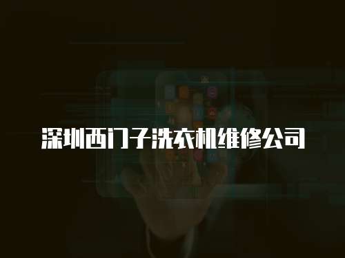深圳西門子洗衣機維修公司