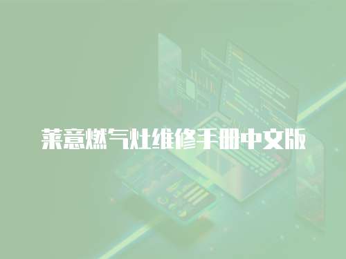 萊意燃?xì)庠罹S修手冊中文版