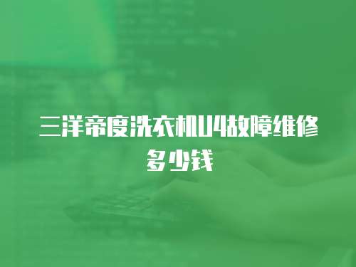 三洋帝度洗衣機U4故障維修多少錢