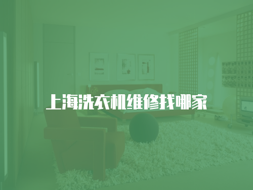 上海洗衣機維修找哪家