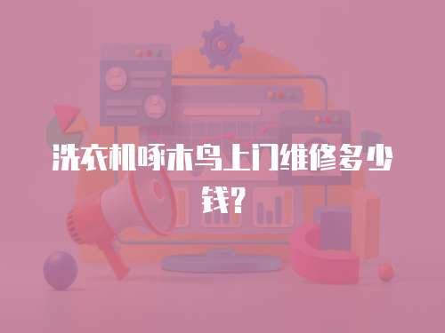 洗衣機(jī)啄木鳥上門維修多少錢？