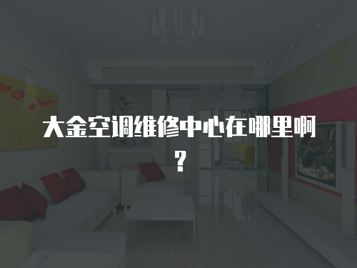 大金空調維修中心在哪里啊？