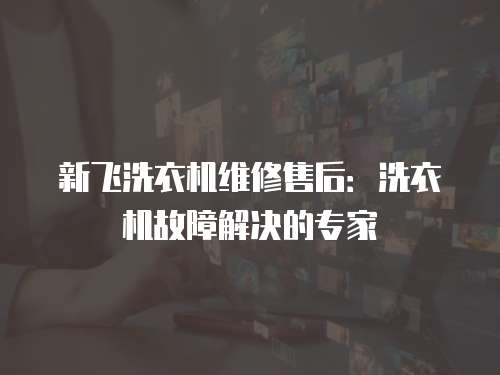 新飛洗衣機維修售后：洗衣機故障解決的專家