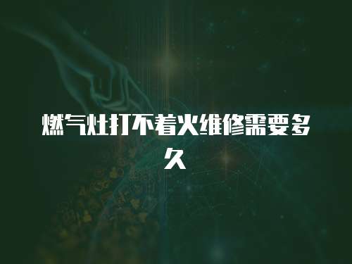 燃?xì)庠畲虿恢鹁S修需要多久