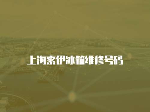 上海索伊冰箱維修號碼