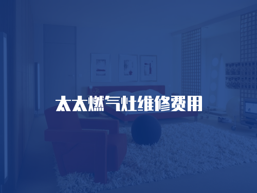 太太燃氣灶維修費用