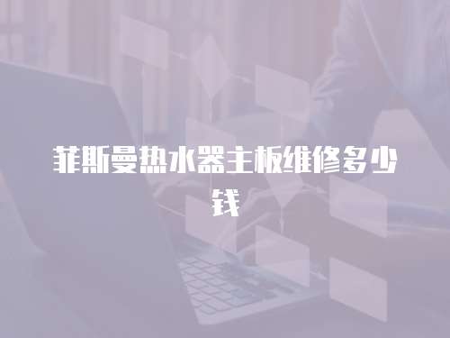 菲斯曼熱水器主板維修多少錢