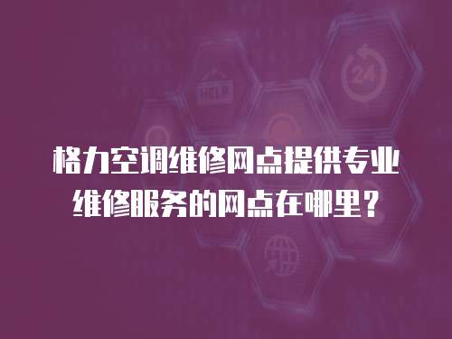 格力空調(diào)維修網(wǎng)點(diǎn)提供專(zhuān)業(yè)維修服務(wù)的網(wǎng)點(diǎn)在哪里？