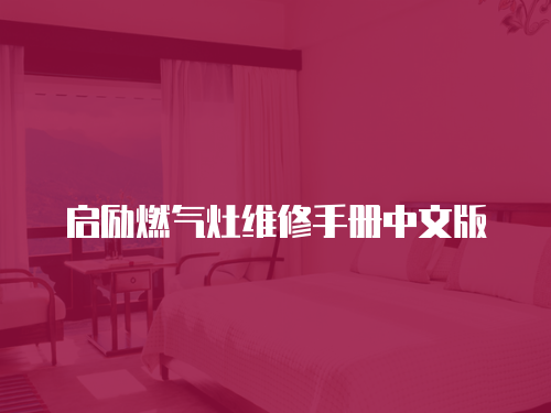 啟勵燃氣灶維修手冊中文版