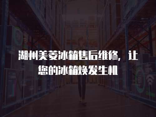 湖州美菱冰箱售后維修，讓您的冰箱煥發(fā)生機(jī)