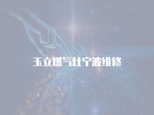 玉立燃氣灶寧波維修