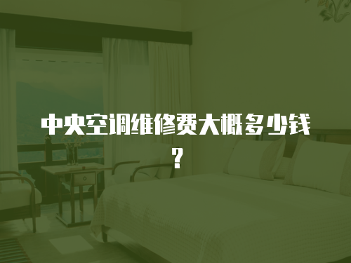 中央空調(diào)維修費(fèi)大概多少錢？