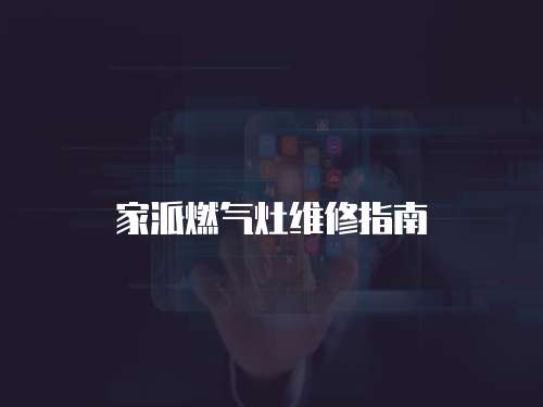家派燃?xì)庠罹S修指南