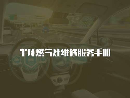 半球燃?xì)庠罹S修服務(wù)手冊