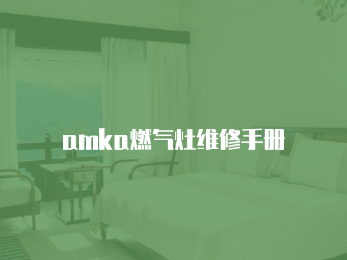 amka燃氣灶維修手冊
