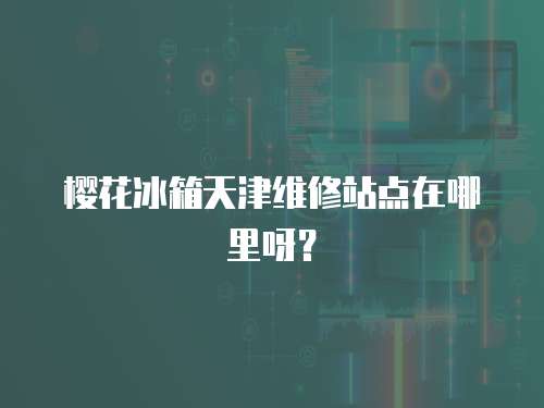 櫻花冰箱天津維修站點在哪里呀？
