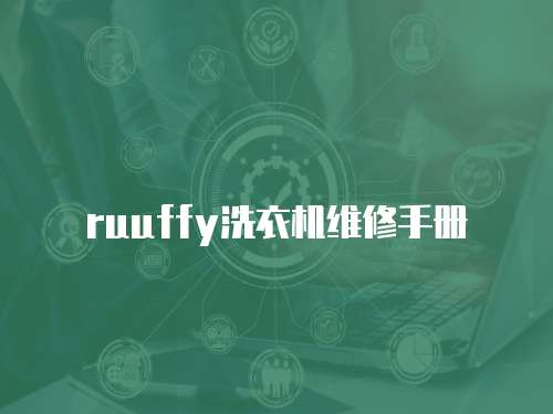 ruuffy洗衣機維修手冊