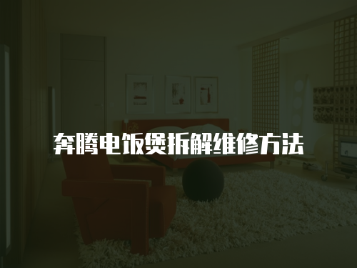 奔騰電飯煲拆解維修方法