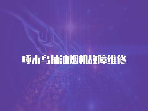 啄木鳥抽油煙機故障維修