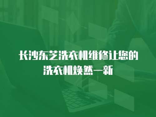 長沙東芝洗衣機維修讓您的洗衣機煥然一新