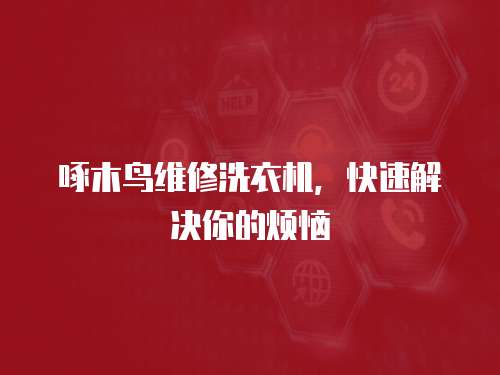 啄木鳥維修洗衣機(jī)，快速解決你的煩惱