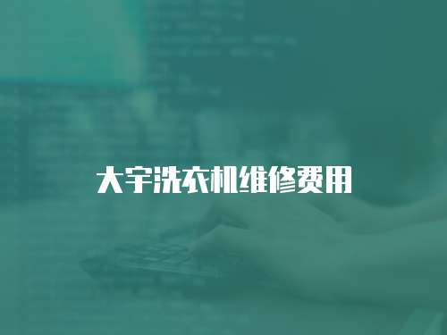 大宇洗衣機(jī)維修費(fèi)用