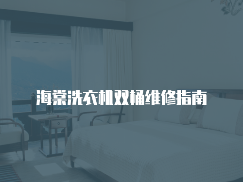 海棠洗衣機雙桶維修指南