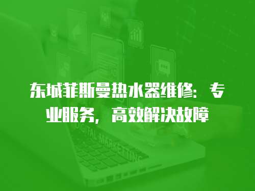 東城菲斯曼熱水器維修：專業服務，高效解決故障