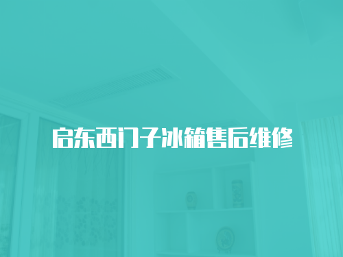 啟東西門子冰箱售后維修