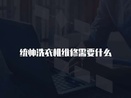 統(tǒng)帥洗衣機維修需要什么