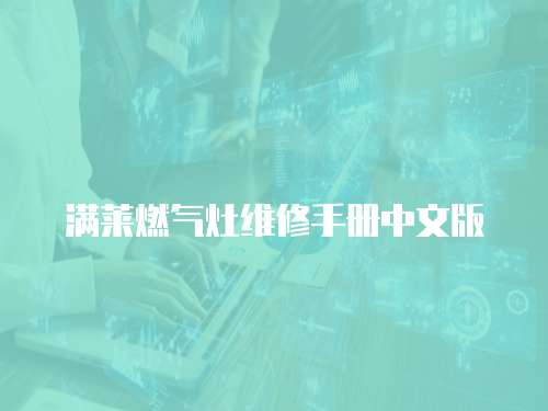 滿萊燃?xì)庠罹S修手冊中文版