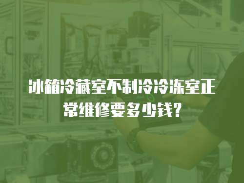 冰箱冷藏室不制冷冷凍室正常維修要多少錢(qián)？