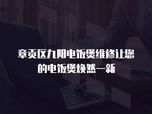 章貢區九陽電飯煲維修讓您的電飯煲煥然一新