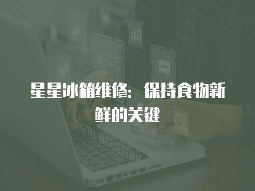 星星冰箱維修：保持食物新鮮的關鍵